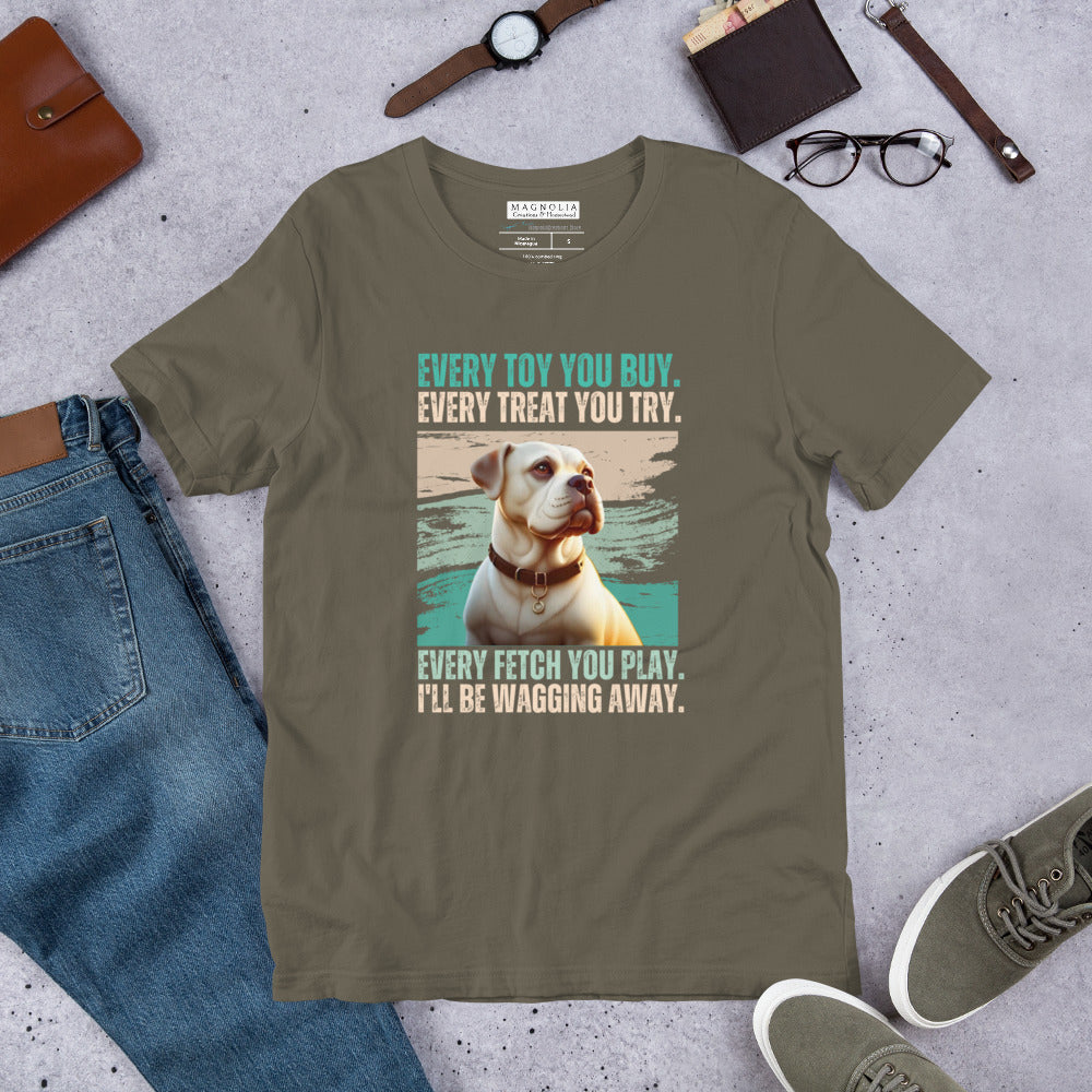 Comfortable Dog Tshirt - Original Design - BullDog - Every Toy You Buy