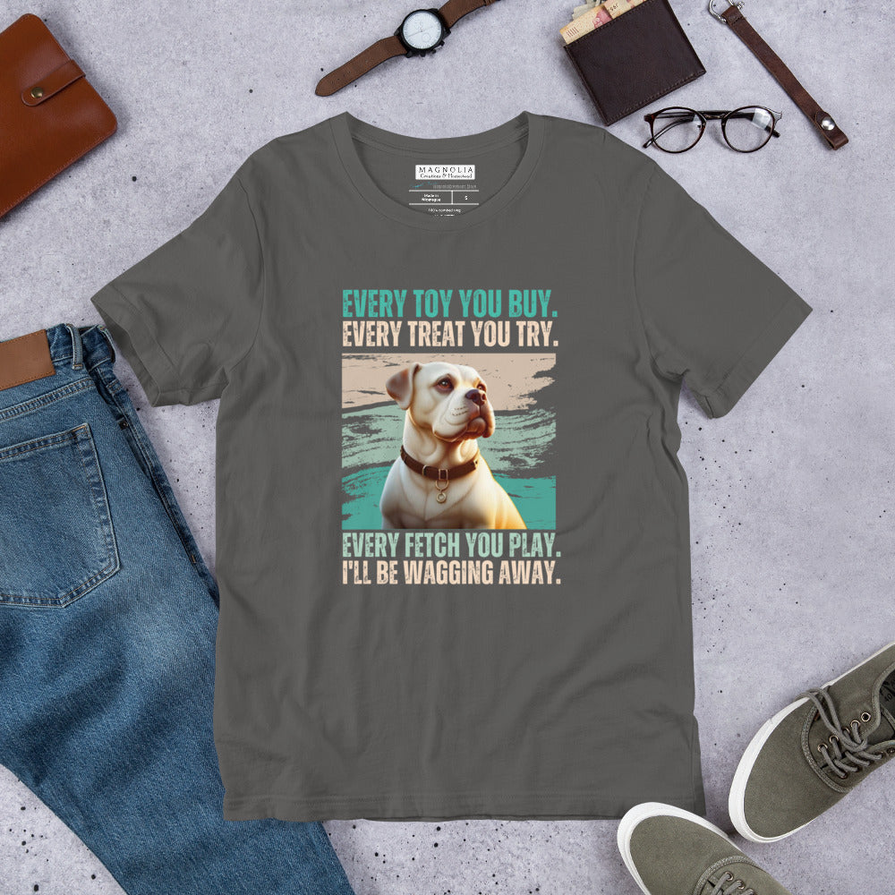 Comfortable Dog Tshirt - Original Design - BullDog - Every Toy You Buy